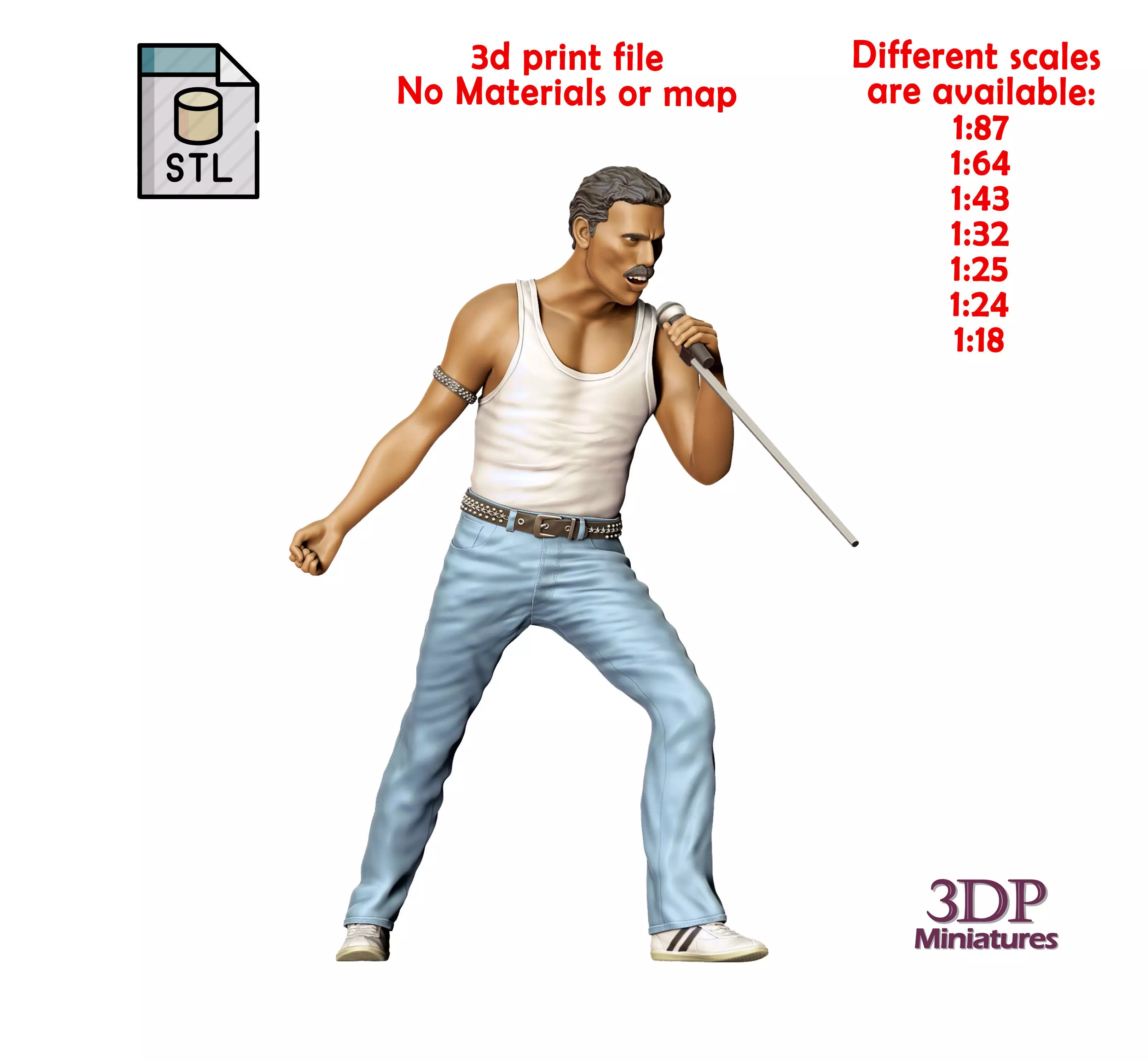 N1 Queen music band Freddie Mercury 3D print model_0