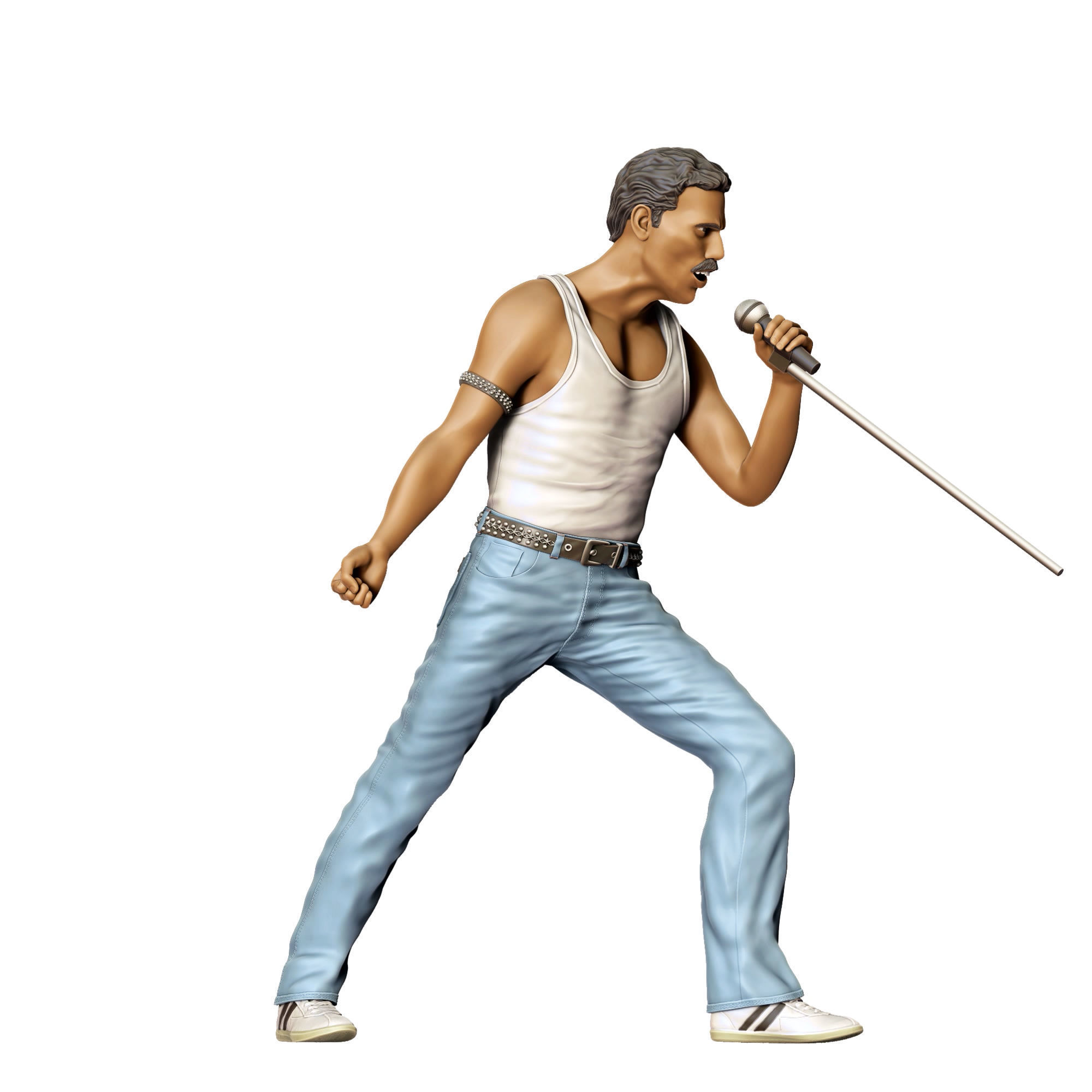 N1 Queen music band Freddie Mercury 3D print model_4