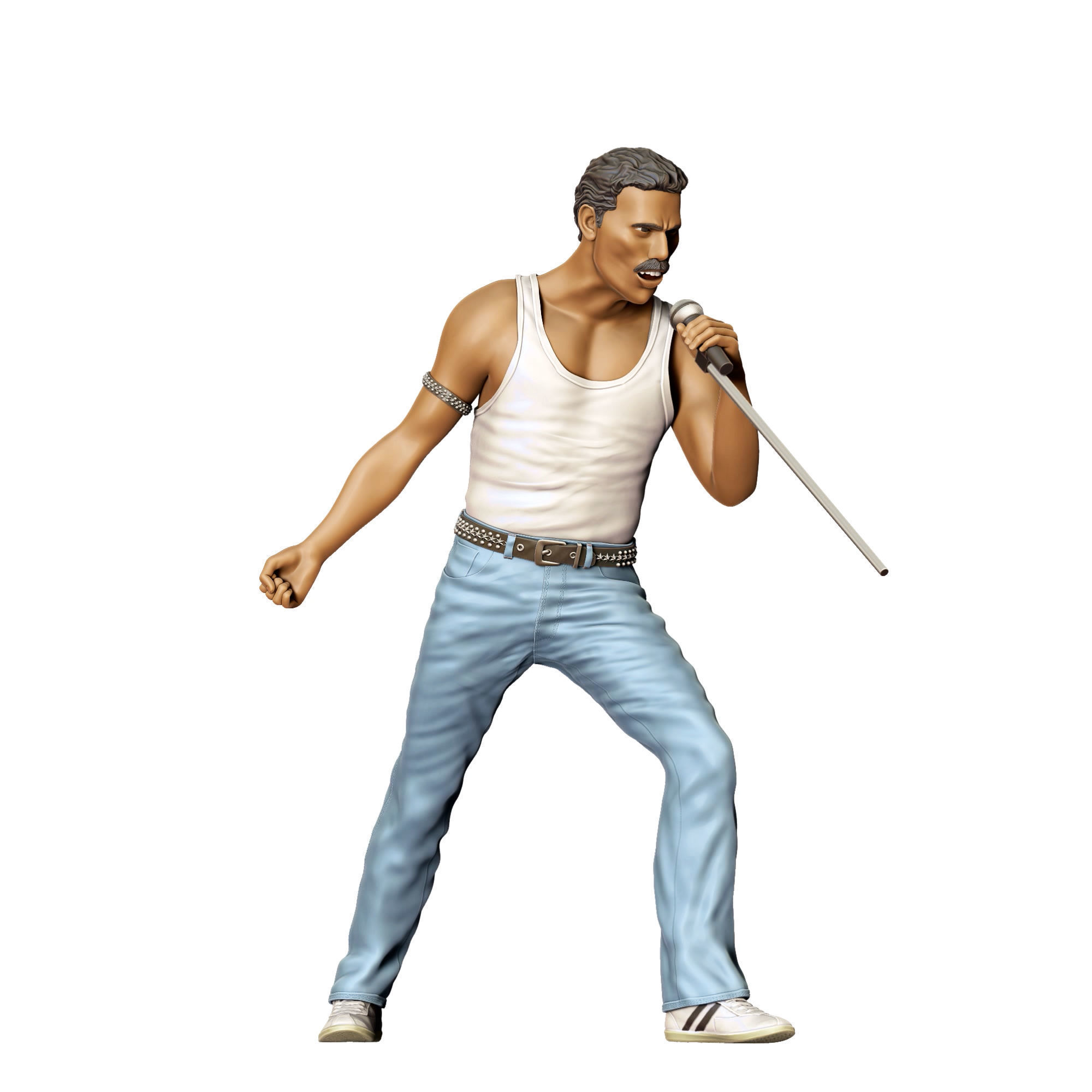 N1 Queen music band Freddie Mercury 3D print model_2