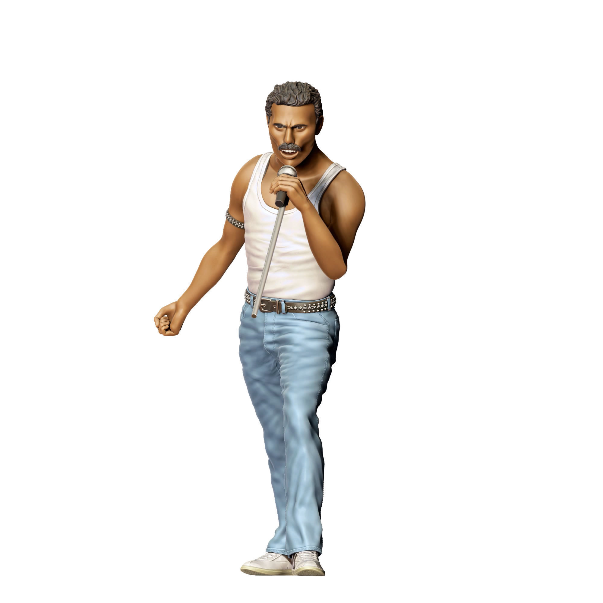 N1 Queen music band Freddie Mercury 3D print model_23