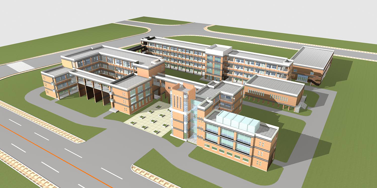 School Building Collection 50 items Vol1  3D model_2