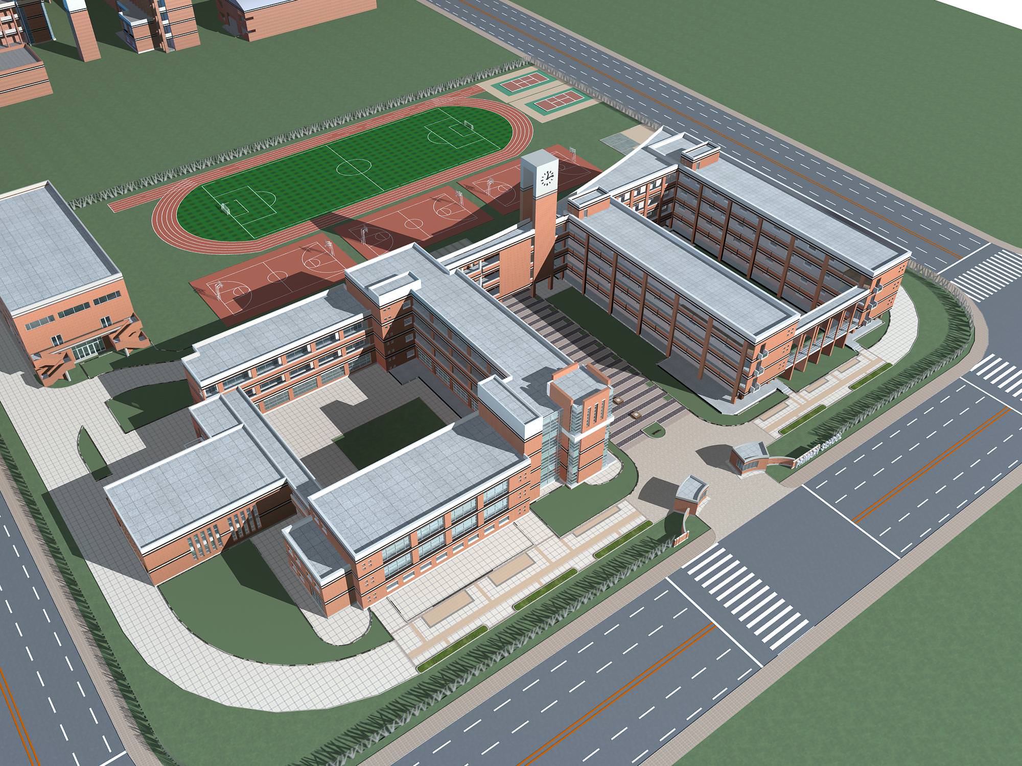 School Building Collection 50 items Vol1  3D model_14