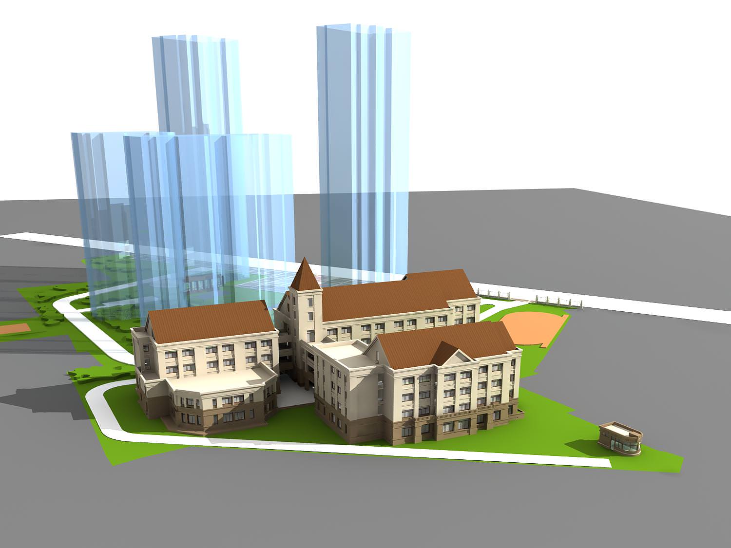 School Building Collection 50 items Vol1  3D model_5