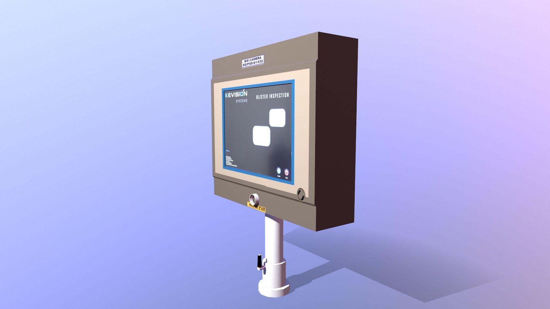 HMI Panel Low-poly 3D model_4