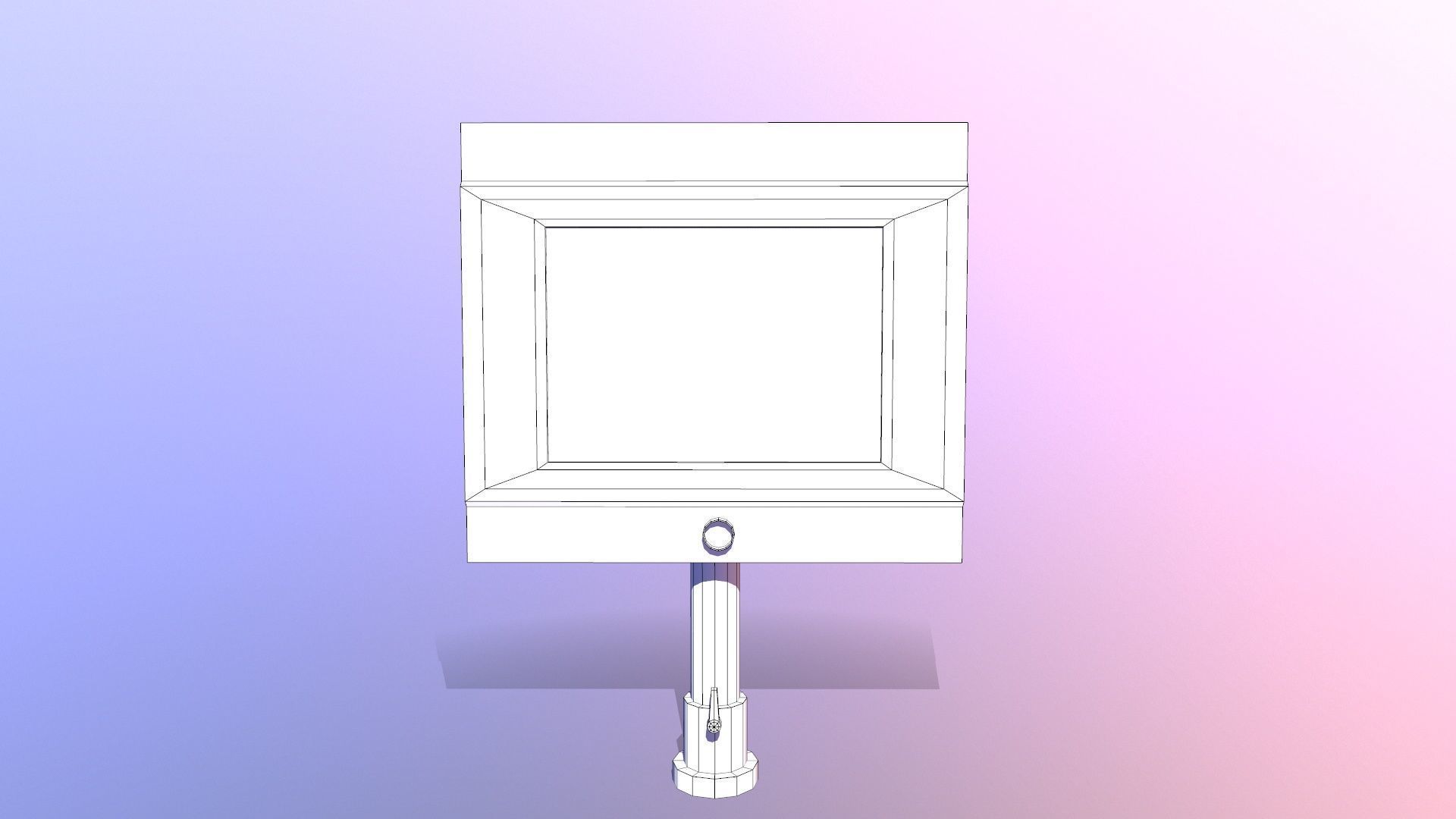 HMI Panel Low-poly 3D model_8