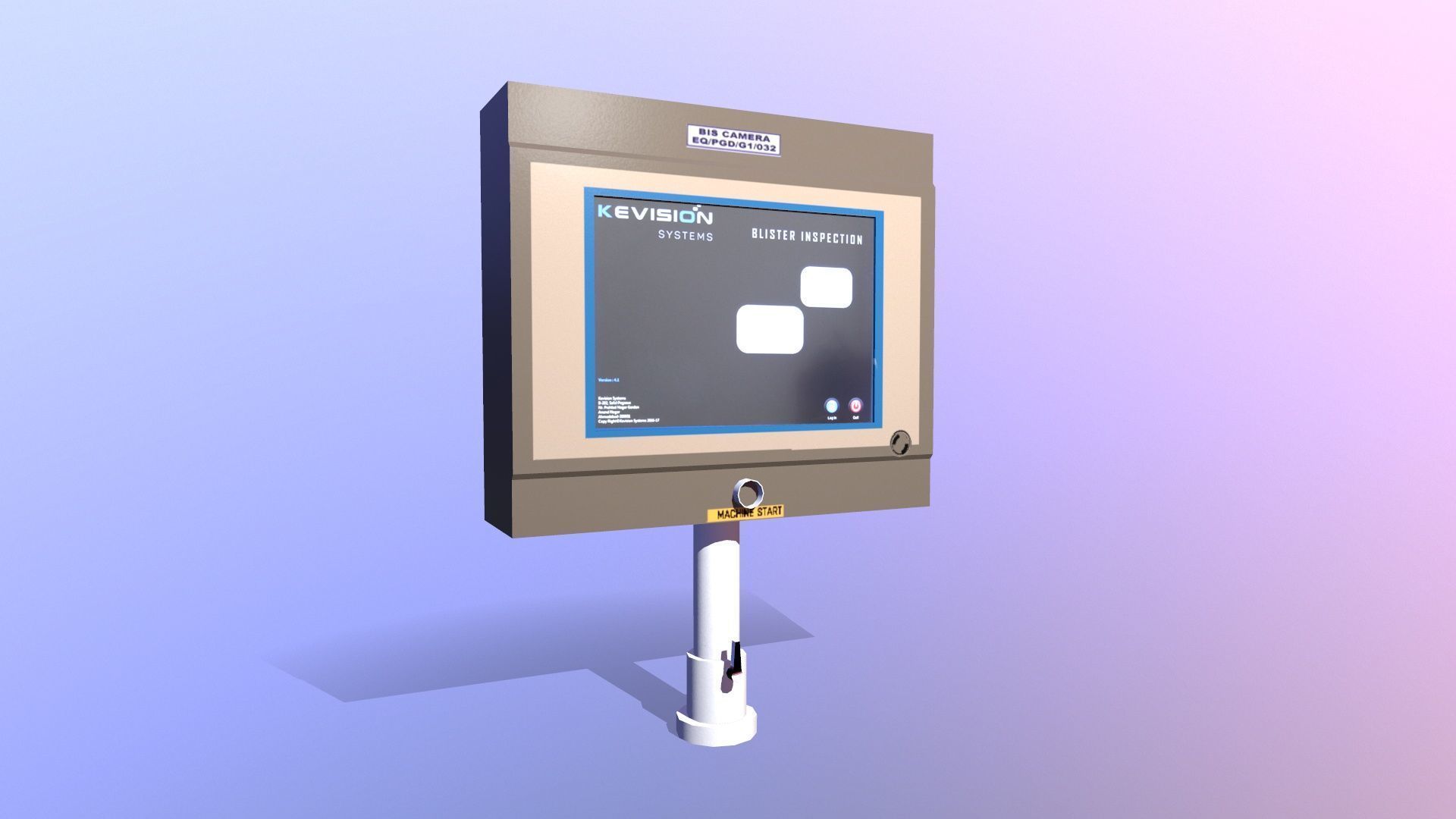 HMI Panel Low-poly 3D model_2