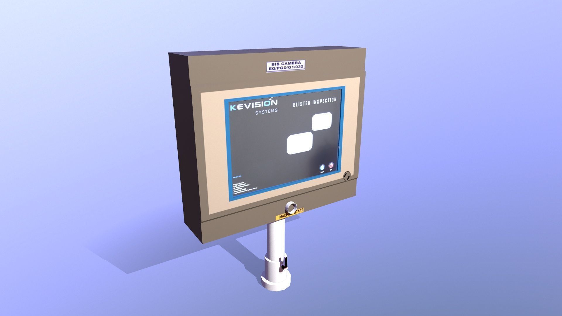 HMI Panel Low-poly 3D model_5