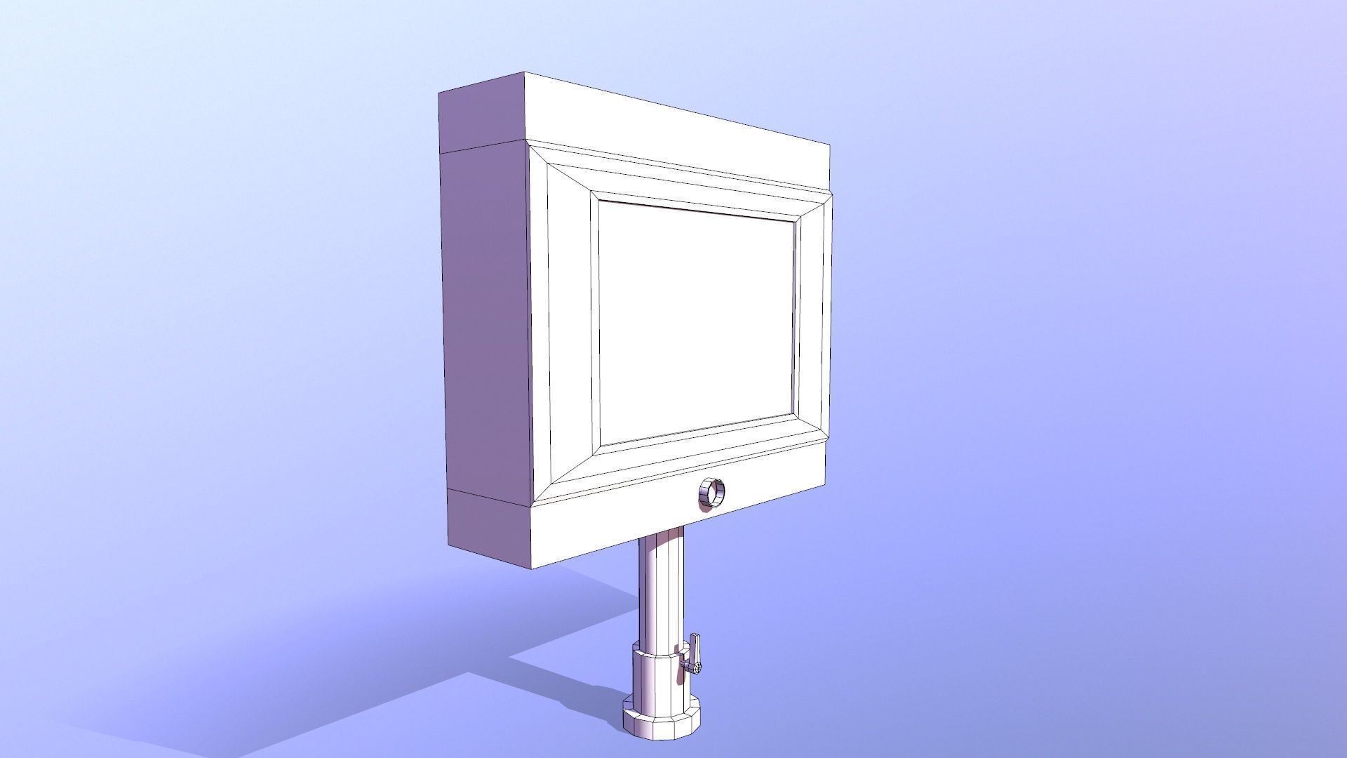 HMI Panel Low-poly 3D model_7