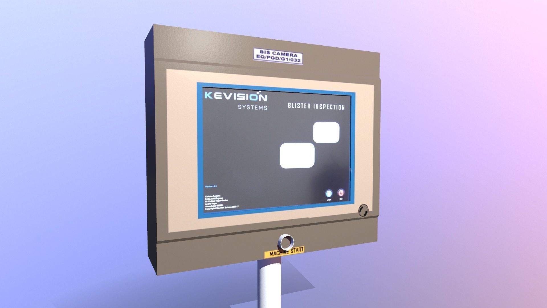 HMI Panel Low-poly 3D model_3