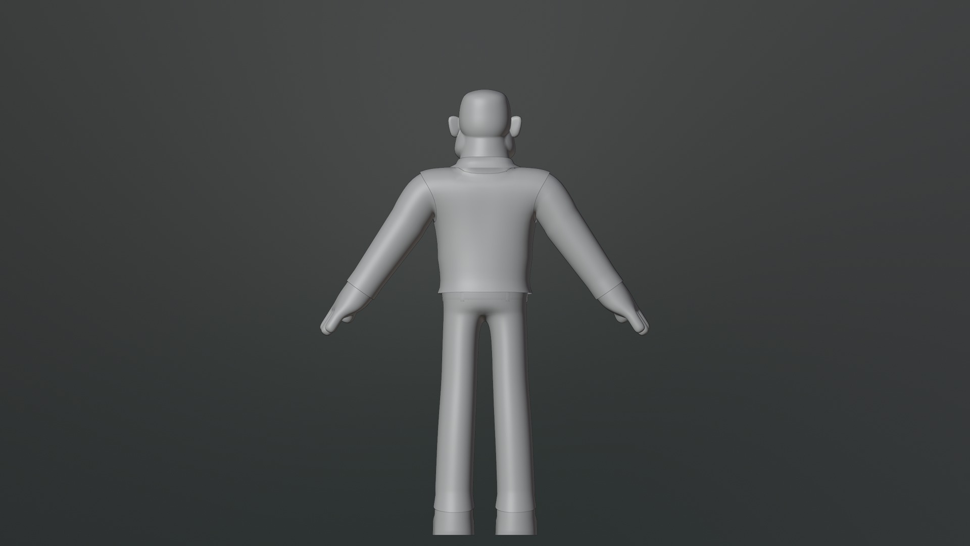 Minimal Man Suit Low-poly 3D model_24