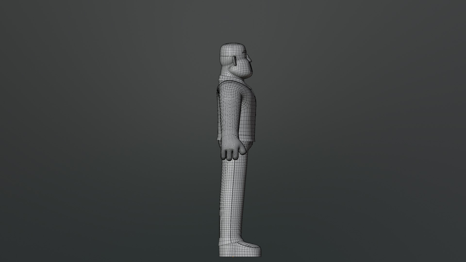 Minimal Man Suit Low-poly 3D model_27