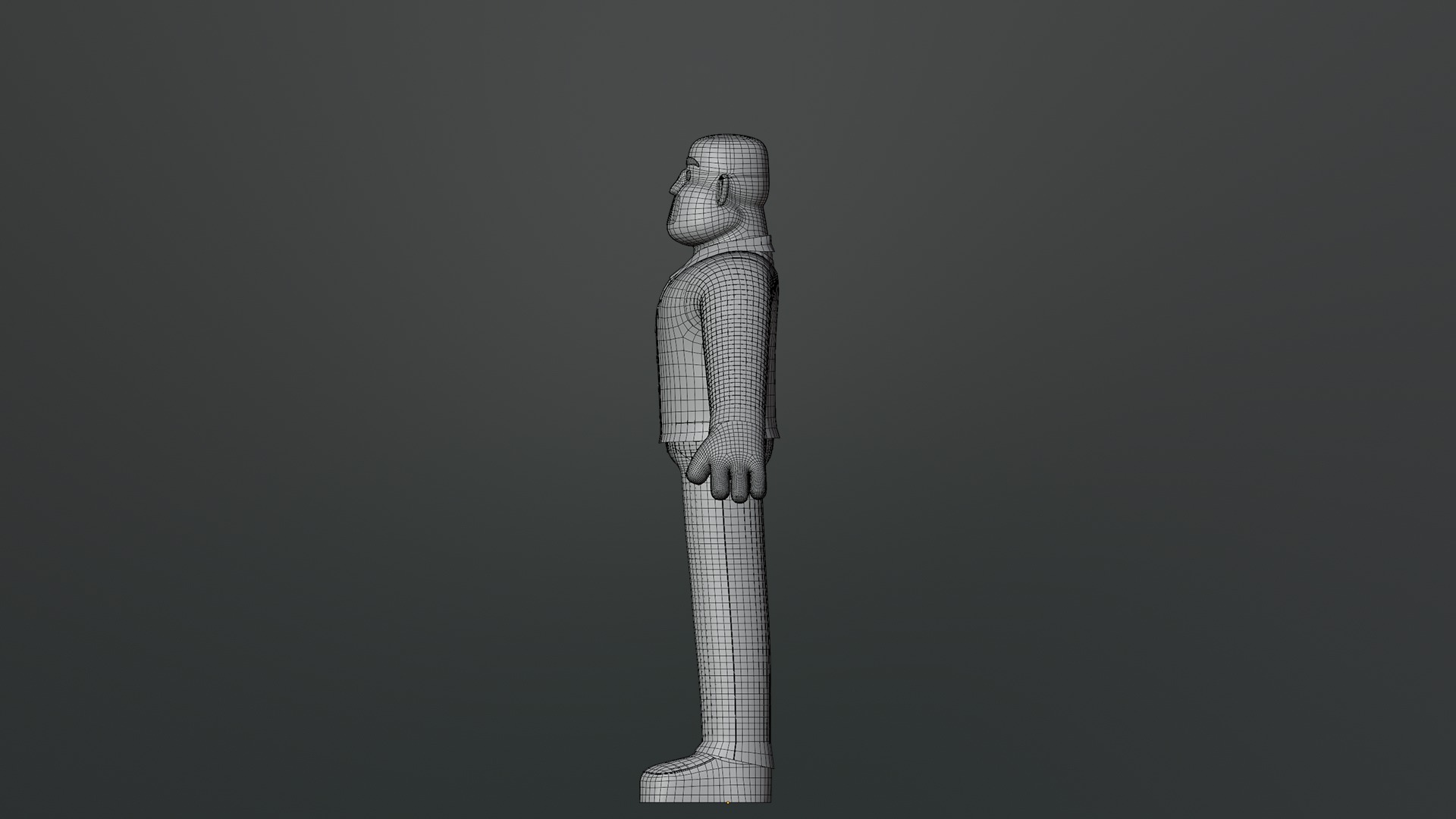 Minimal Man Suit Low-poly 3D model_29