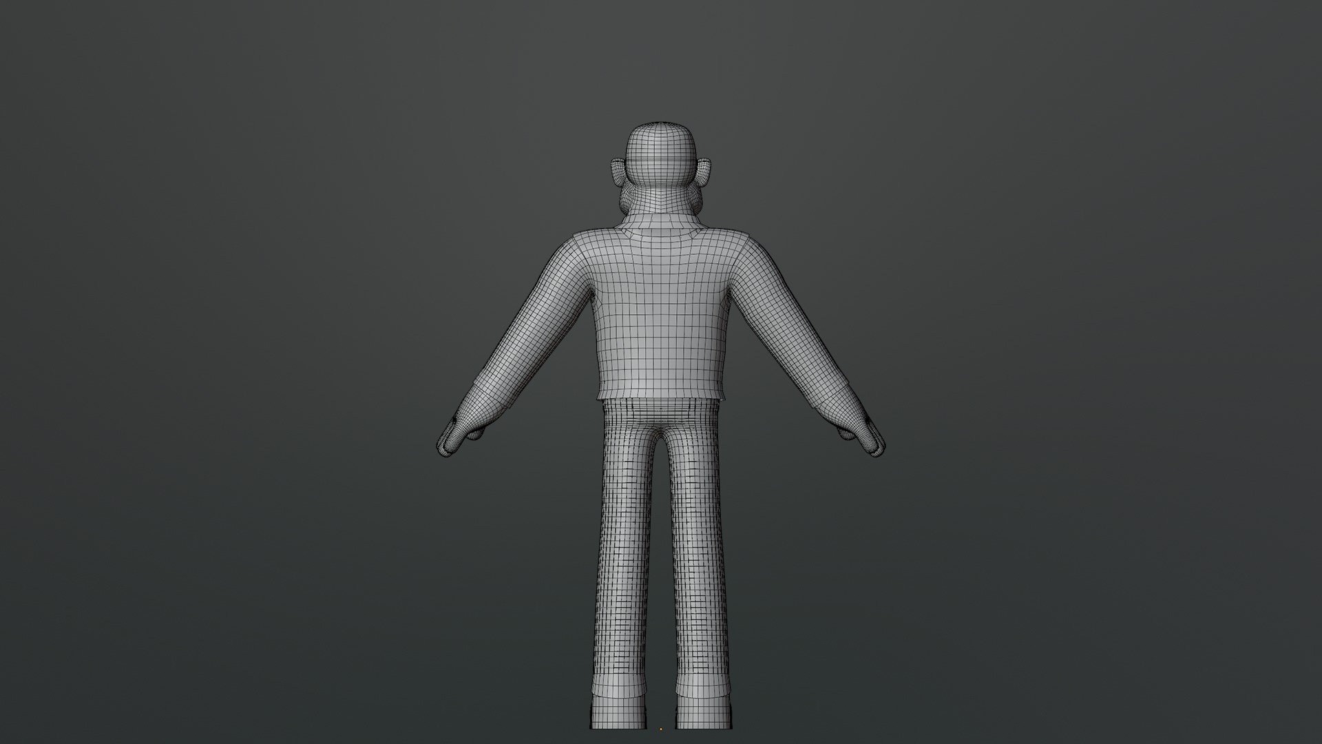 Minimal Man Suit Low-poly 3D model_28