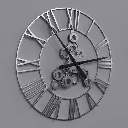 Wall Clock BsB Design Industrial 3D model