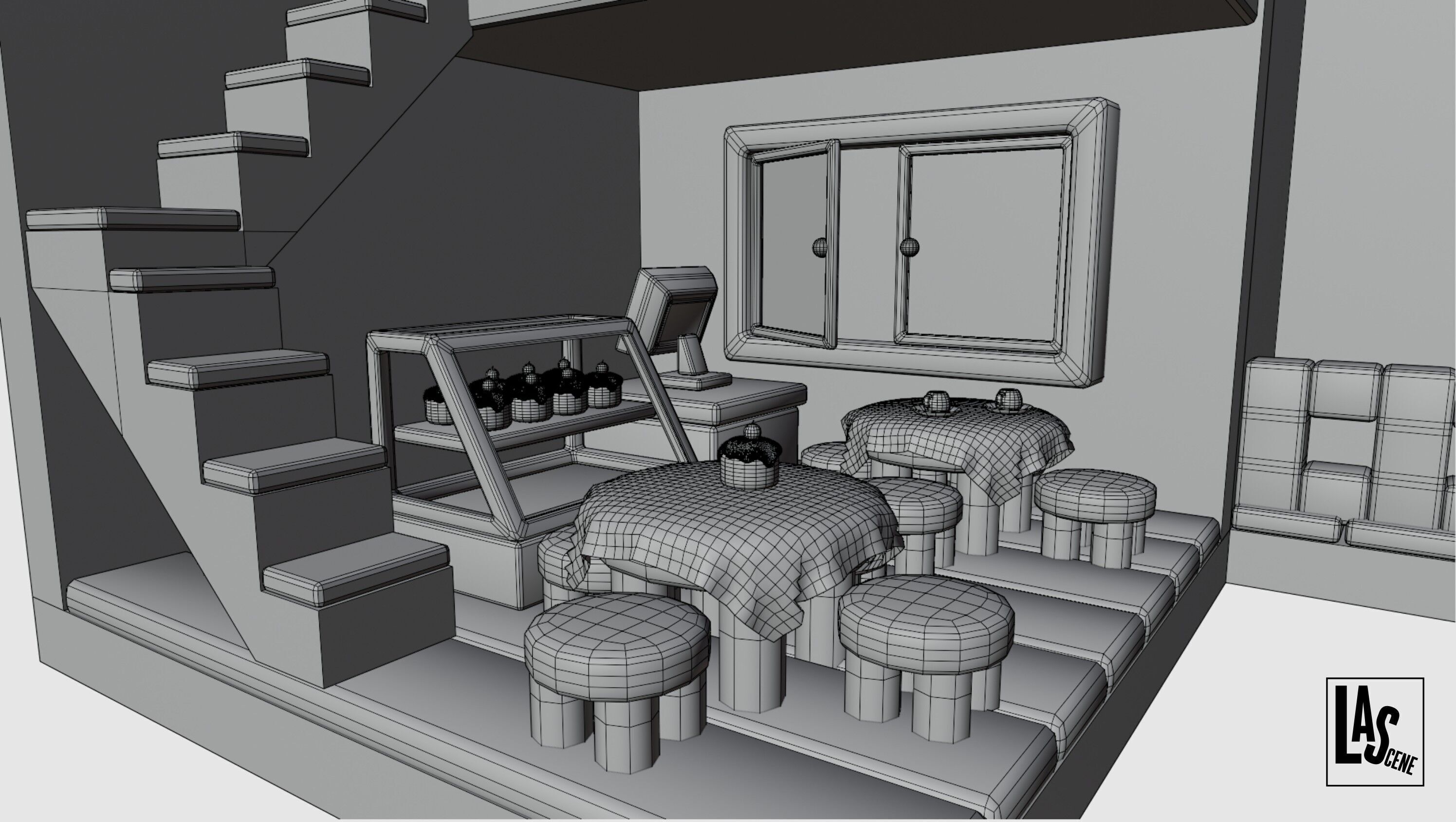 Cute Interior Assets Low-poly 3D model_12