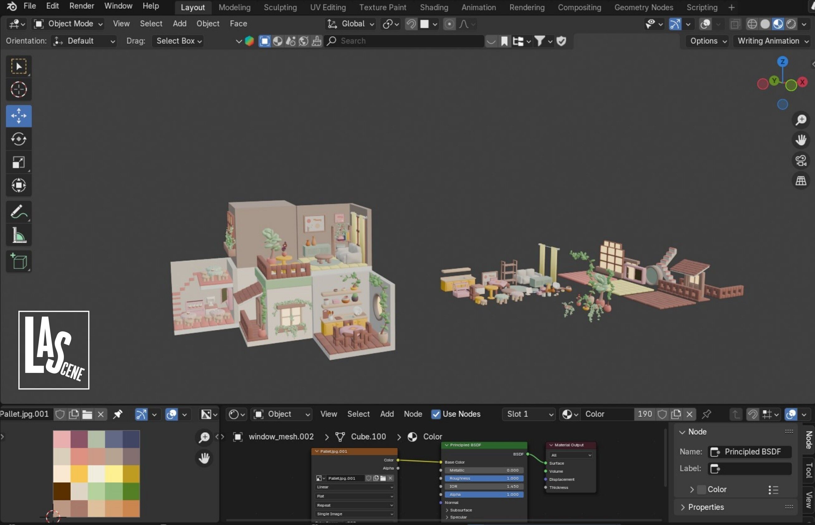 Cute Interior Assets Low-poly 3D model_19