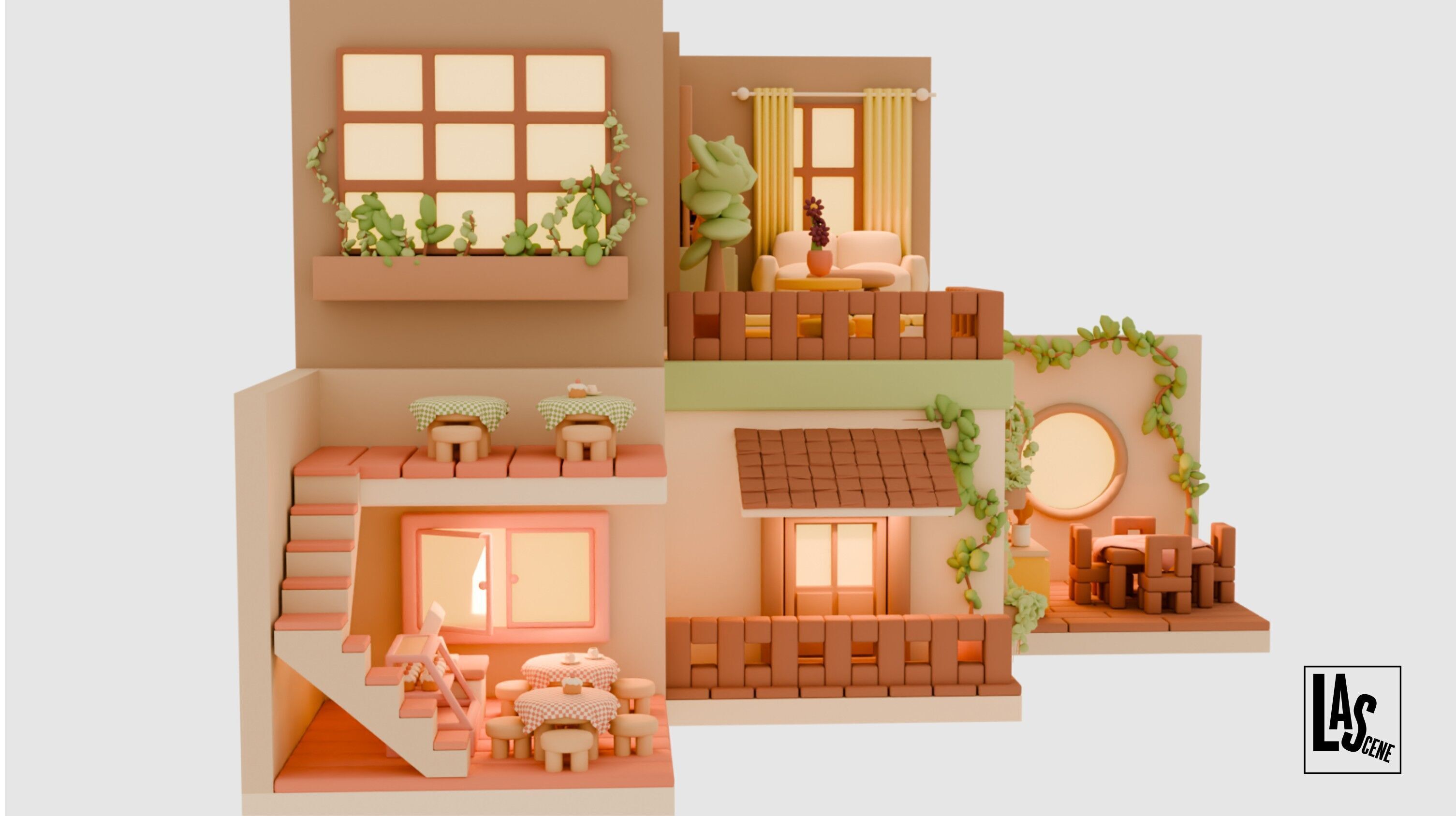 Cute Interior Assets Low-poly 3D model_4