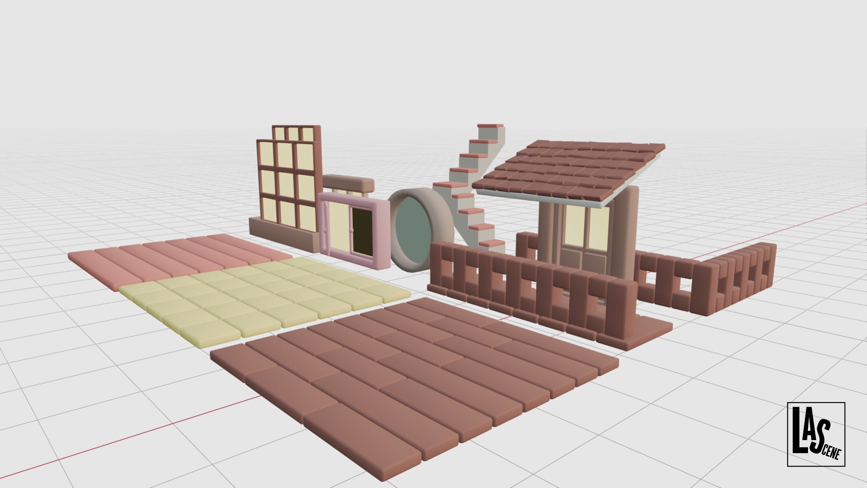 Cute Interior Assets Low-poly 3D model_18