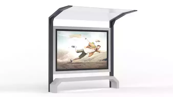 Bus Shelter 3D model