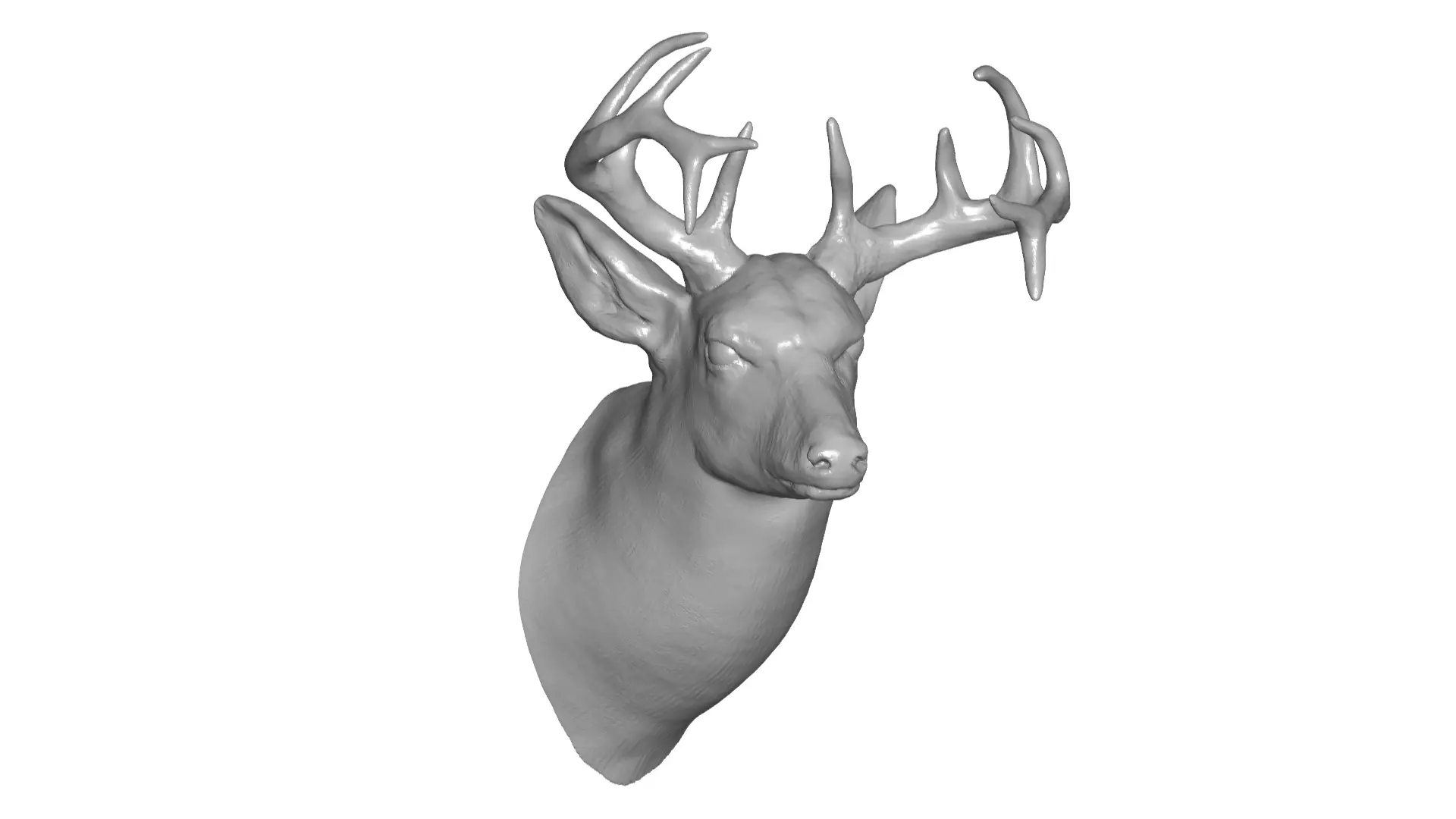 Deer head 3D model_0