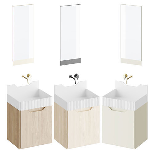 FRIEZE TWO LINE Sink 3D model
