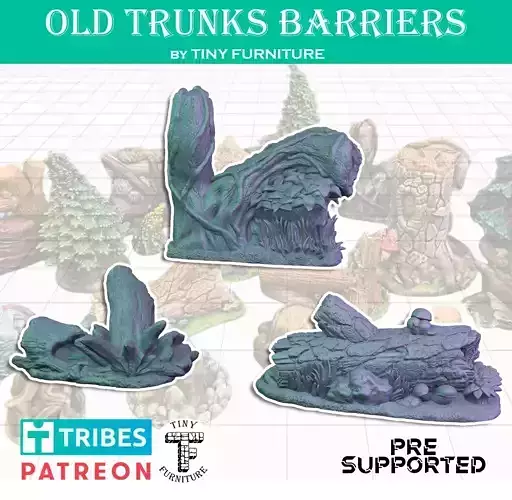 Old trunks barriers