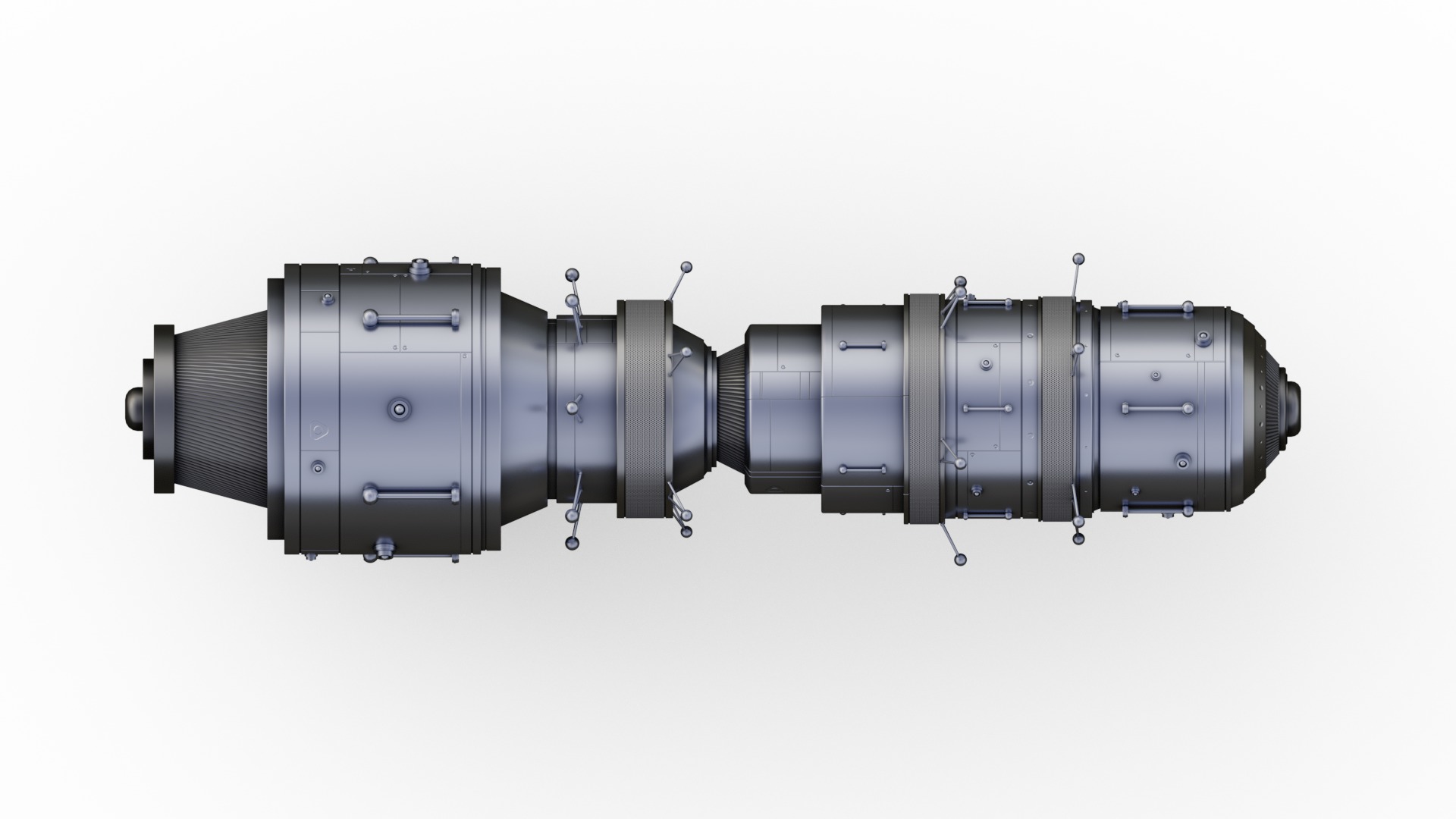 Interstellar Probe Low-poly 3D model_10