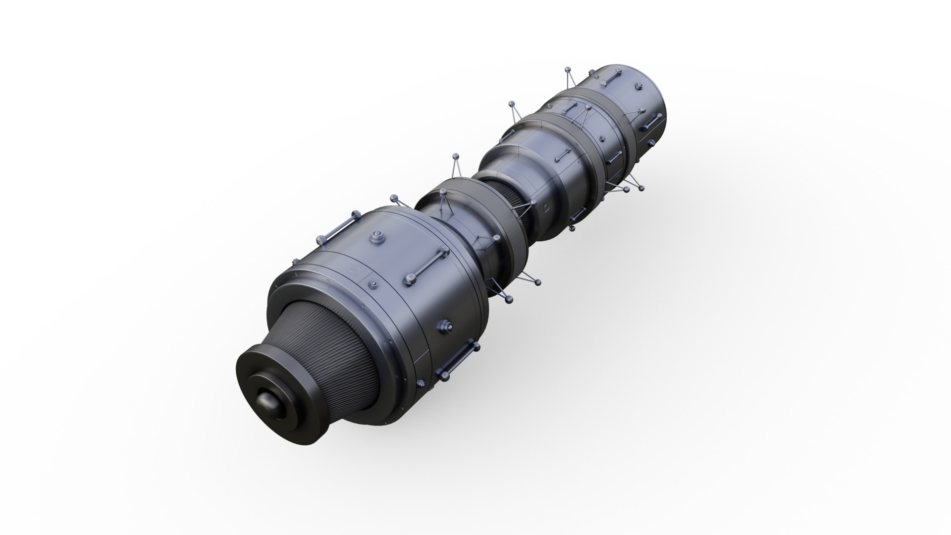 Interstellar Probe Low-poly 3D model_2