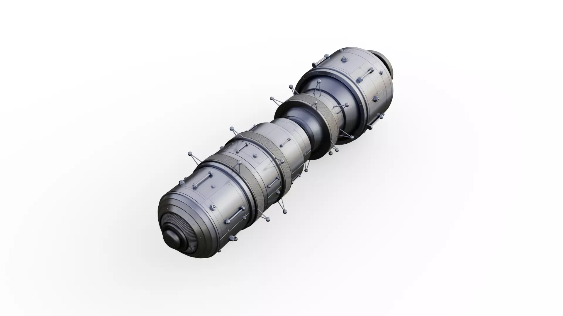 Interstellar Probe Low-poly 3D model_0