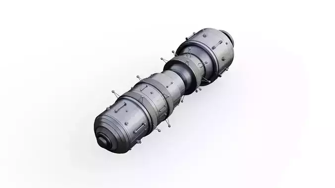 Interstellar Probe Low-poly 3D model