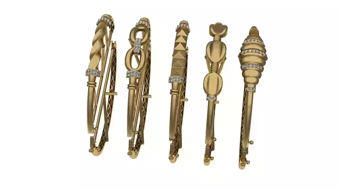 jewelry  5 Bracelet  pipe - cylindre