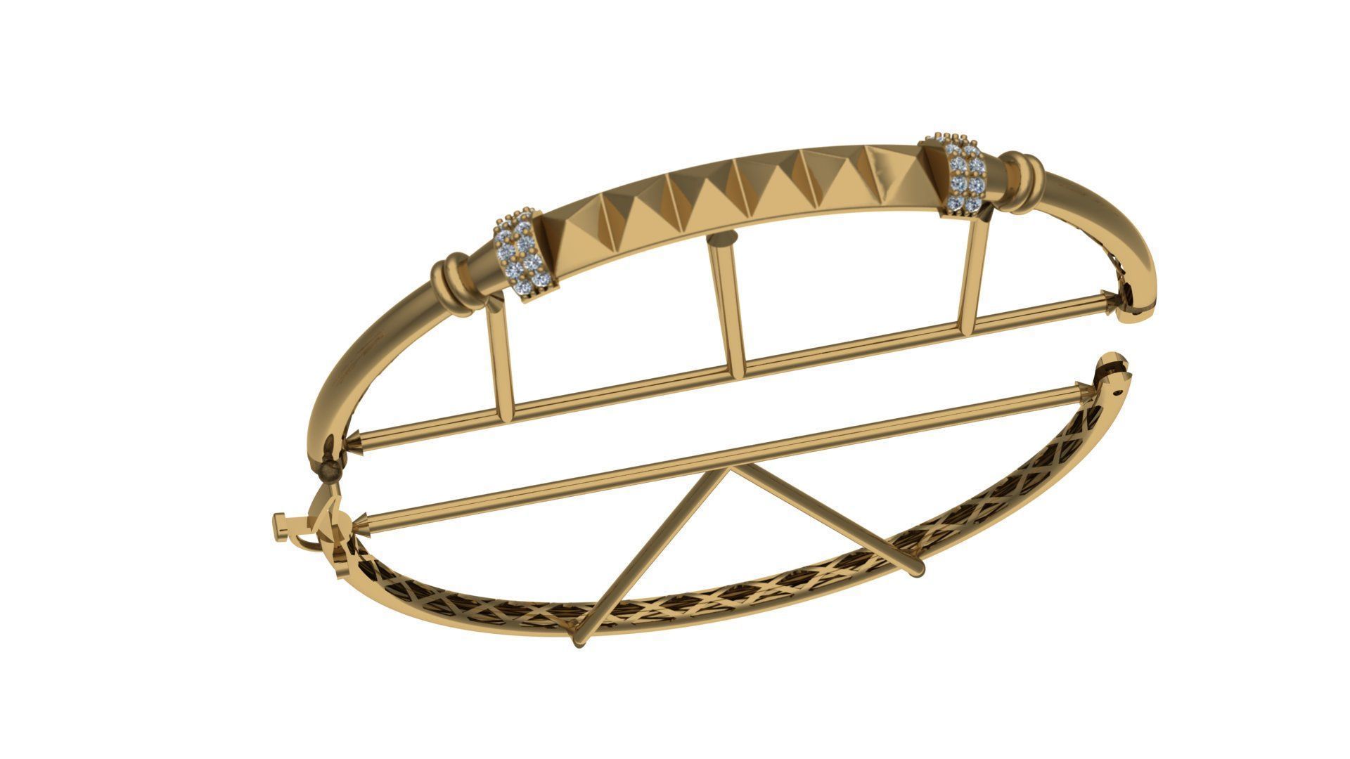 jewelry  5 Bracelet  pipe - cylindre 3D print model_4