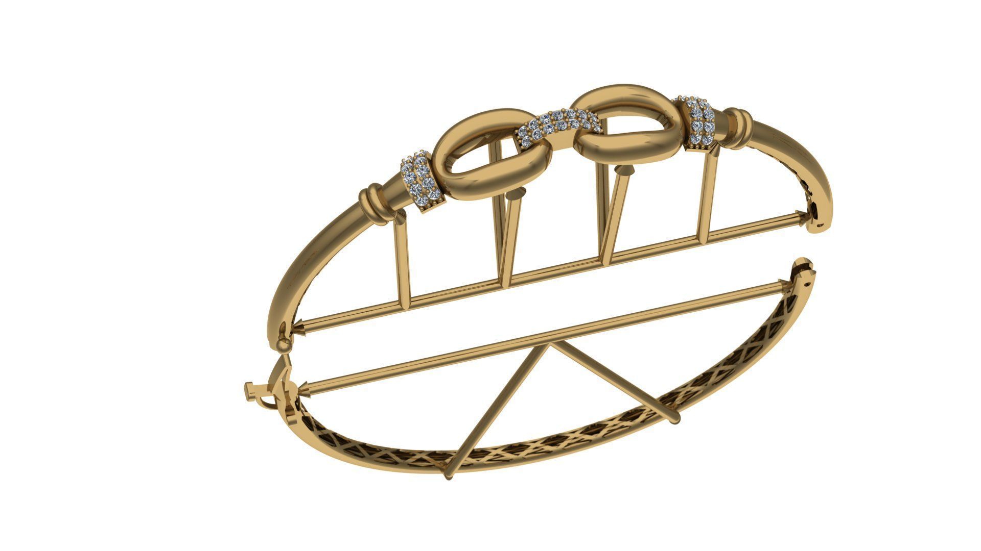 jewelry  5 Bracelet  pipe - cylindre 3D print model_3