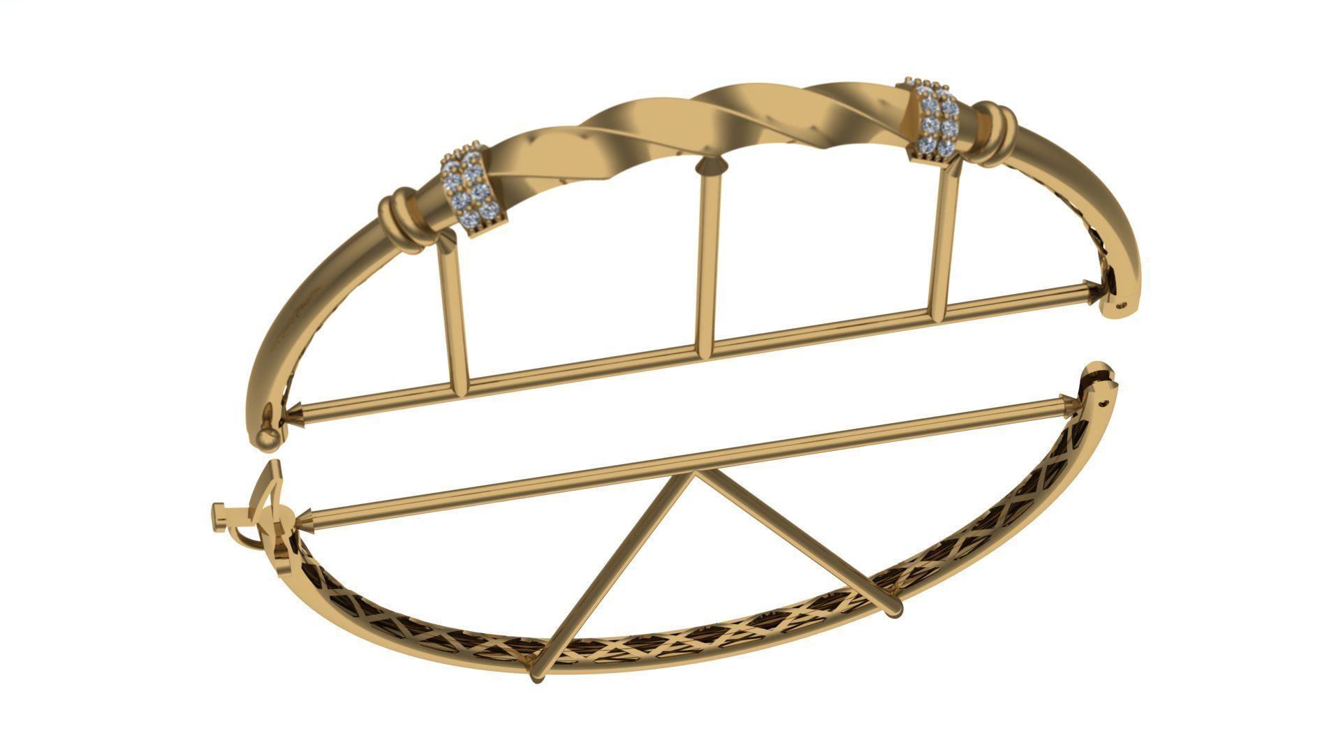 jewelry  5 Bracelet  pipe - cylindre 3D print model_5