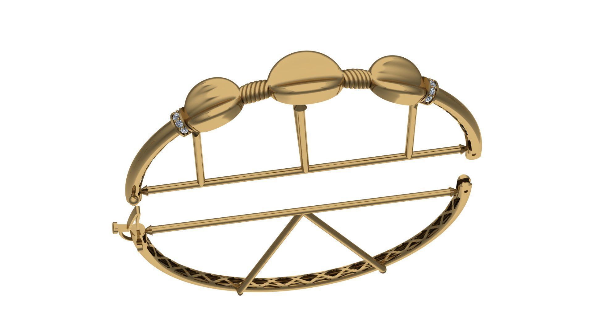 jewelry  5 Bracelet  pipe - cylindre 3D print model_2