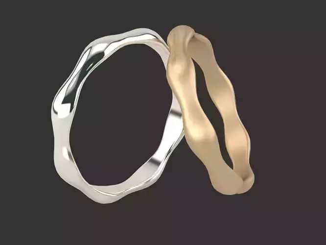 BOGUM Ring Stl   Obj  Stp Files for 3D Jewelry Print 3D print model