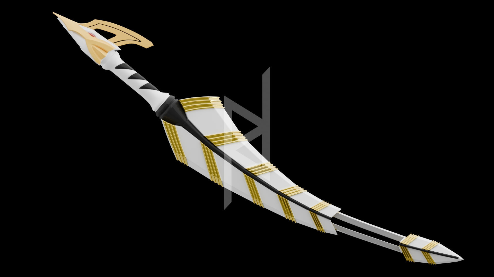 Bakuryu Sentai Abaranger Wing Pentact Sword 3D print model_5