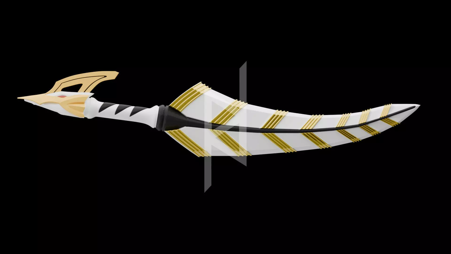 Bakuryu Sentai Abaranger Wing Pentact Sword 3D print model_0