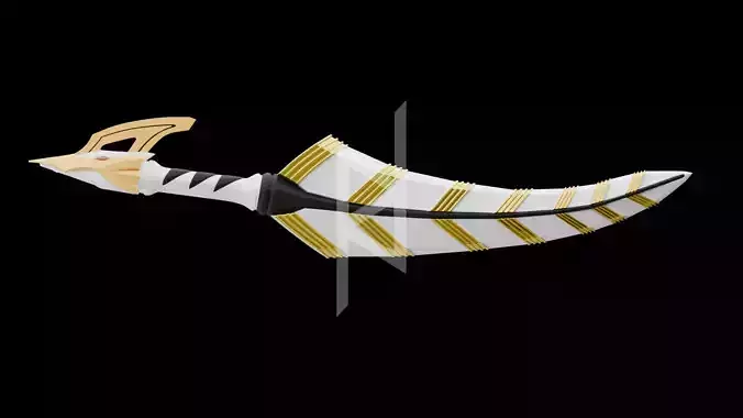 Bakuryu Sentai Abaranger Wing Pentact Sword 3D print model