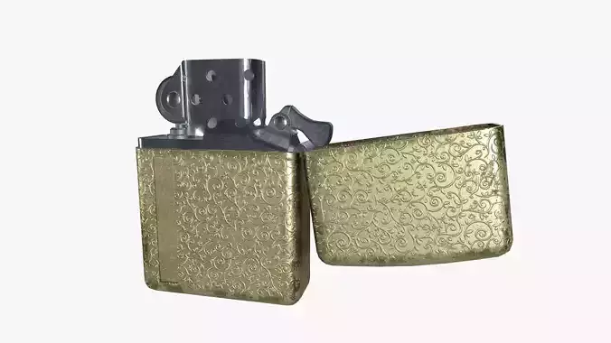 Zippo Lighter Low-poly 3D model