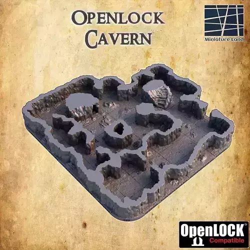 Openlock Cavern Tabletop Terrain 28 MM