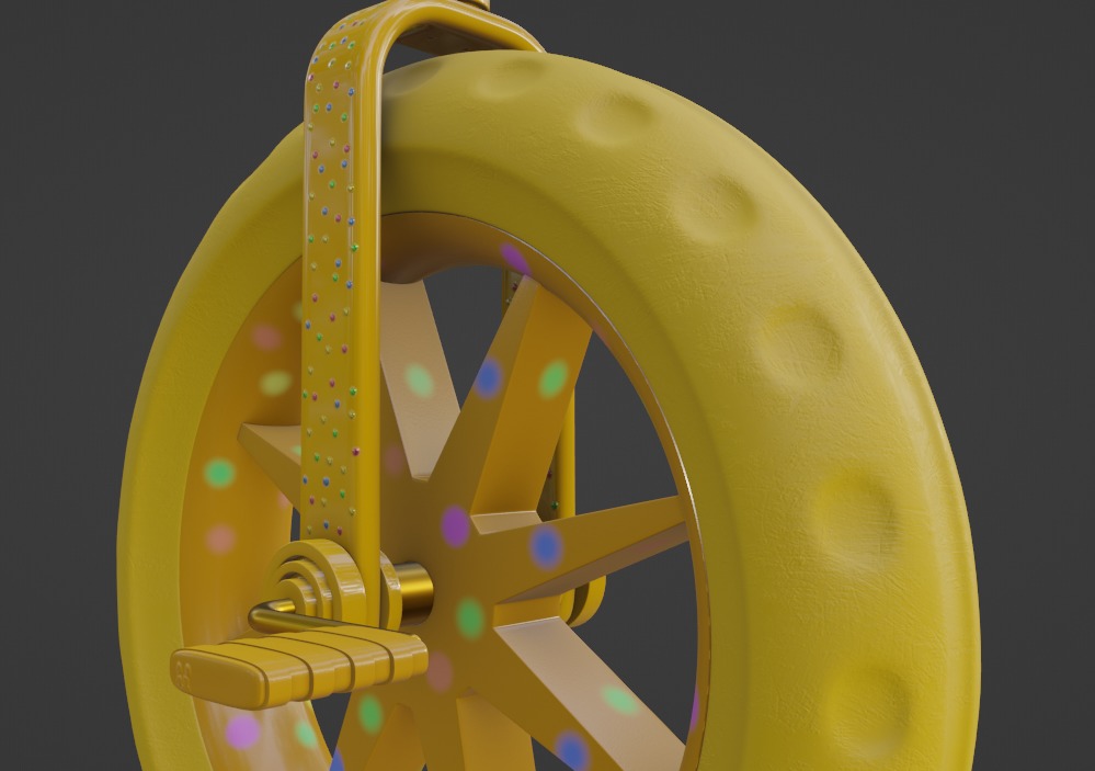 Unicycle 3D model_4