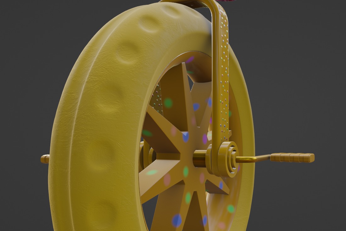 Unicycle 3D model_5