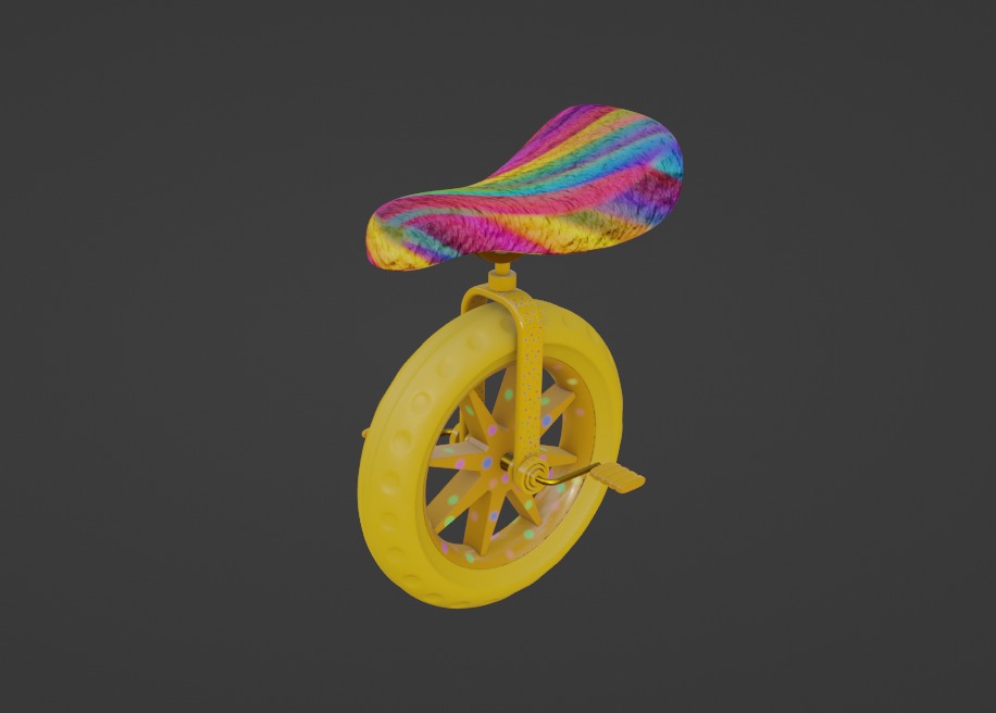 Unicycle 3D model_1