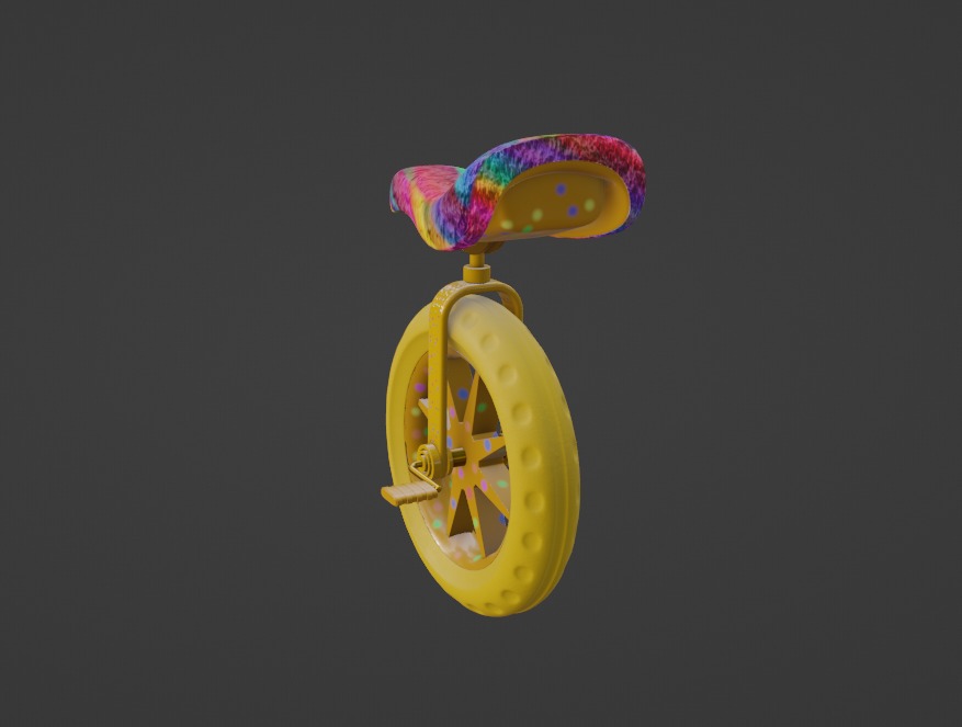 Unicycle 3D model_2