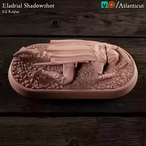 Male Elf Rogue - Eladrial Shadowshot - Dead 3D print model