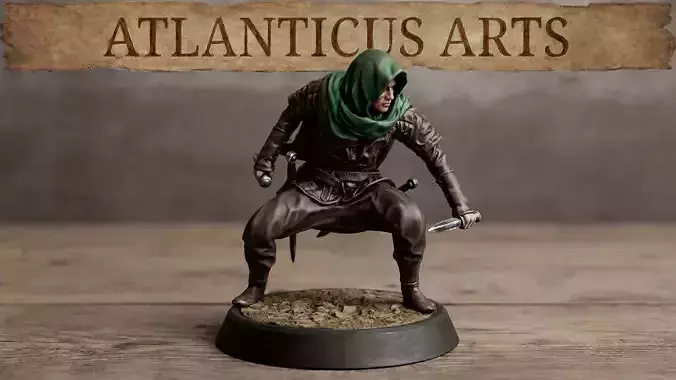Male Elf Rogue - Eladrial Shadowshot - Daggers