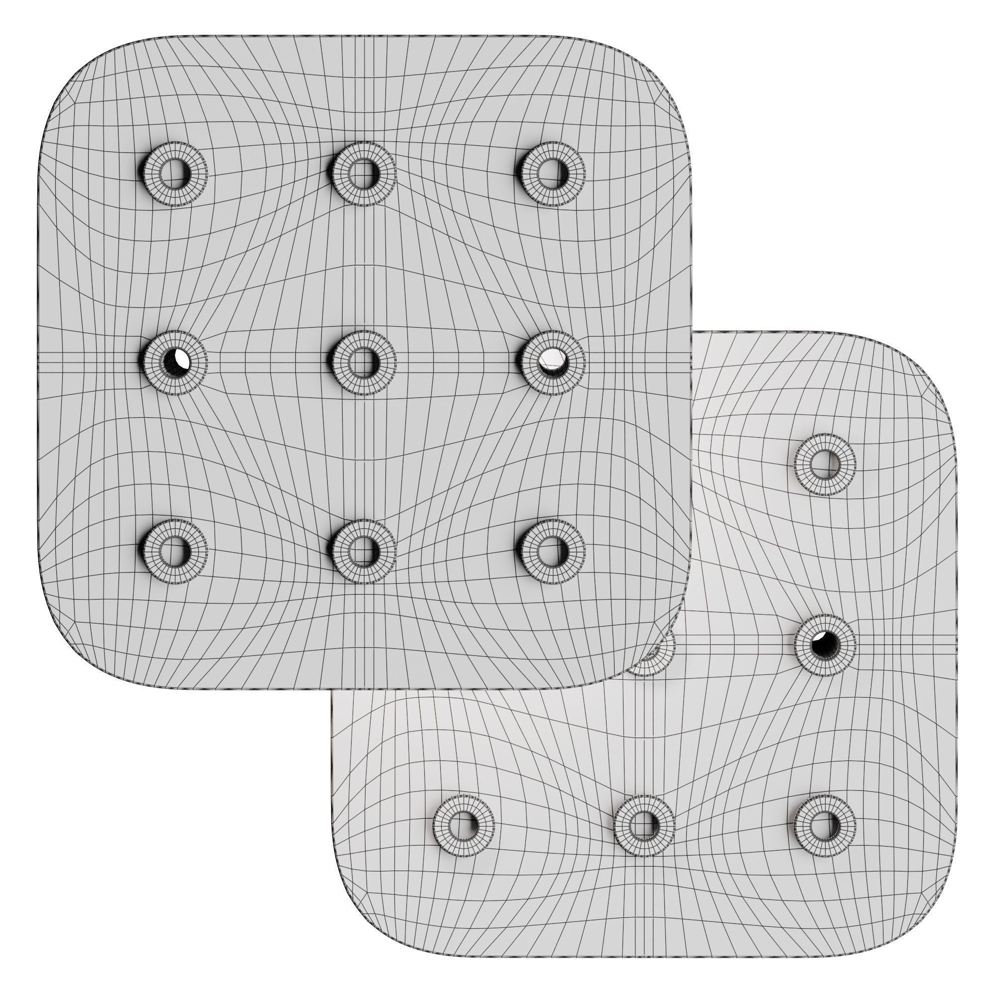 ORBI QUADRATA Wall Light 3D model_2