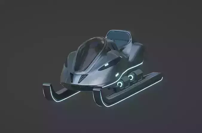 Future Snow Sled 3D model