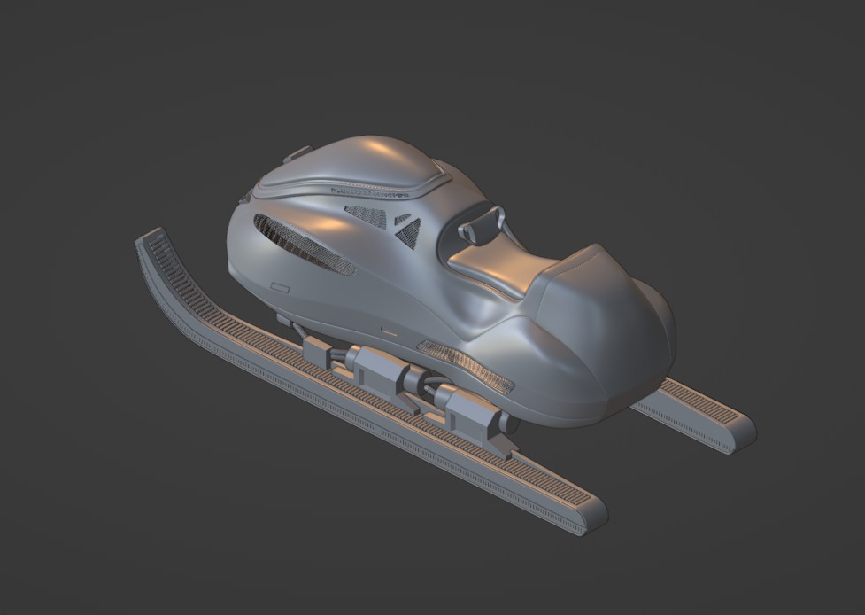 Future Snow Sled 3D model_8